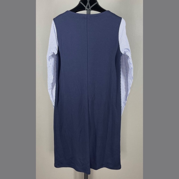 NEW Talbots Dress Womens Small petite blue sheath shift nautical casual classic - Picture 7 of 9